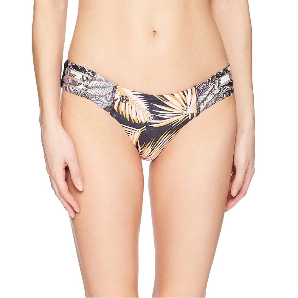 Maaji Nightly Oasis Hipster Cut Bikini Bottom Size L Multi Reversible NEW